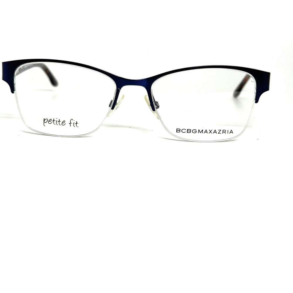BCBGMAXAZRIA Irina Eggplant Petite Eyeglass Frames 49-16-125 Purple Semi-Rimless
